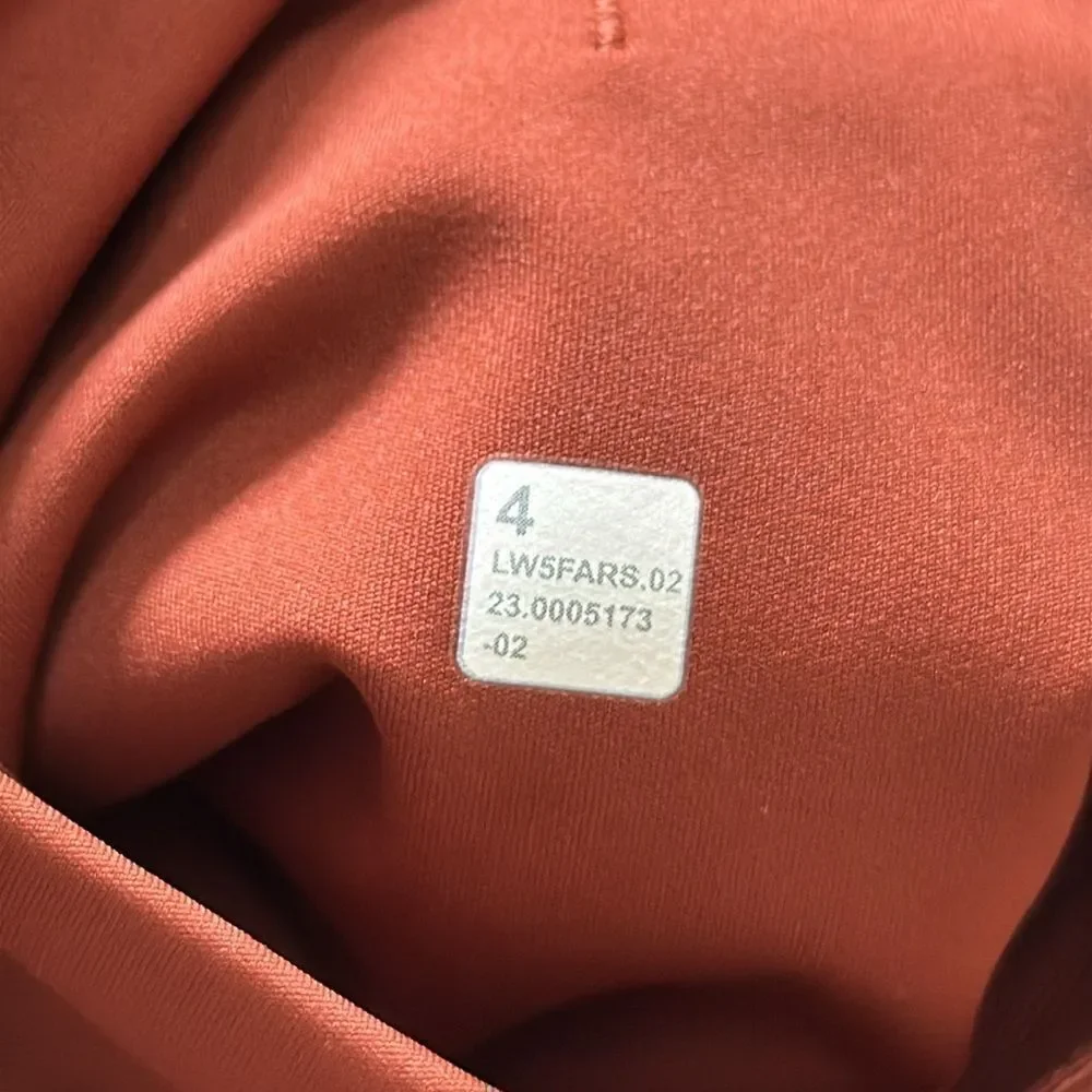 Lululemon Fast and Free High-Rise Tight 25” Pockets DARK TERRACOTTA 4